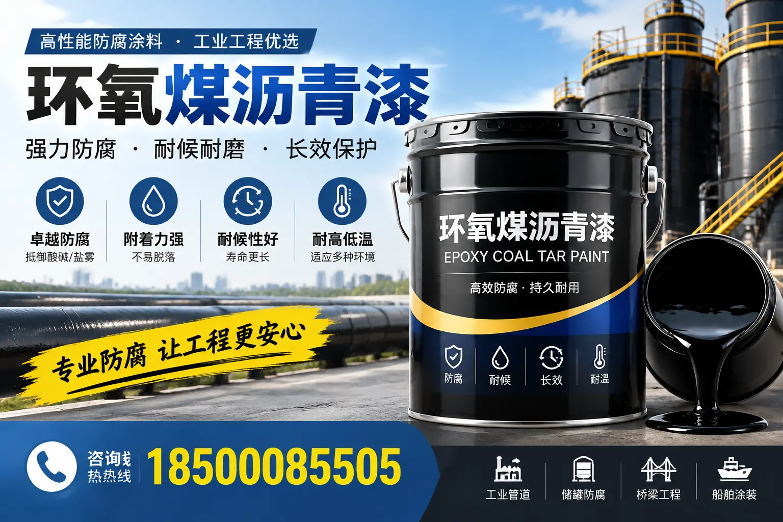 环氧煤沥青漆的施工方法与注意事项,确保在清远顺利完成